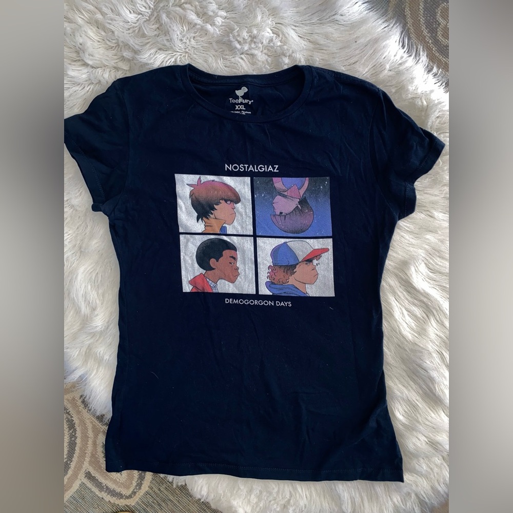 STRANGER THINGS Tee Shirt T-shirt Top XL Gorillaz Tee Fury